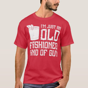 Camiseta Whiskey, Recipiente de Cocktail de Bebida Velha