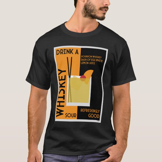 Camiseta Whiskey Sour Cocktail (Frente)