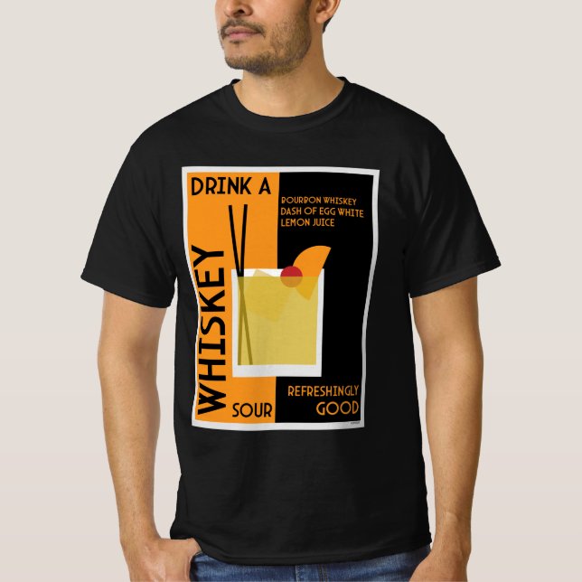 Camiseta Whiskey Sour Cocktail (Frente)