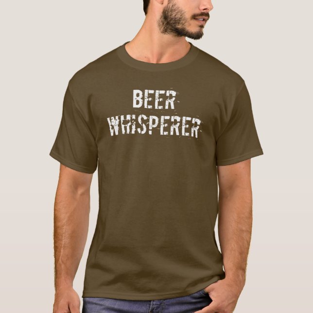 Camiseta Whisperer da cerveja (Frente)