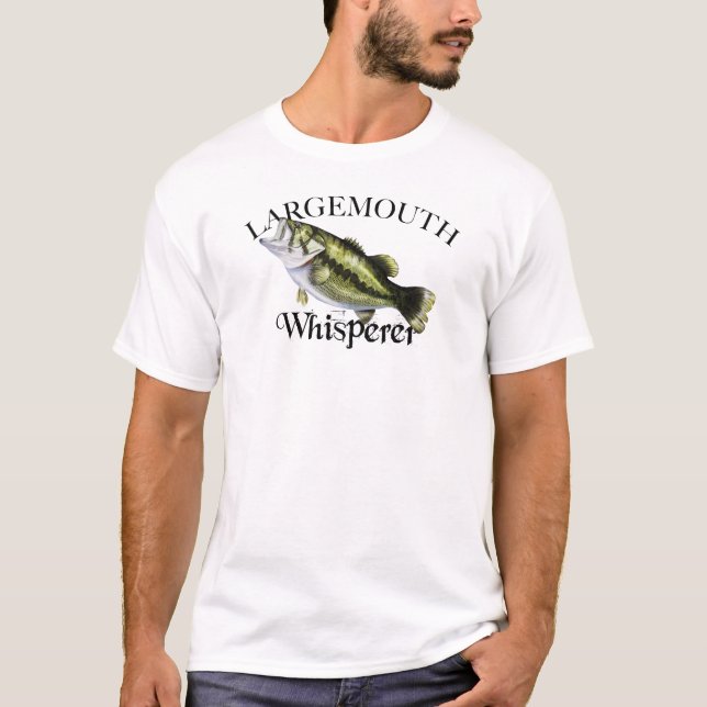 Camiseta Whisperer de Bass Largemouth (Frente)