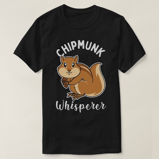 Camiseta Whisperer de Chipmunk (Frente do Design)