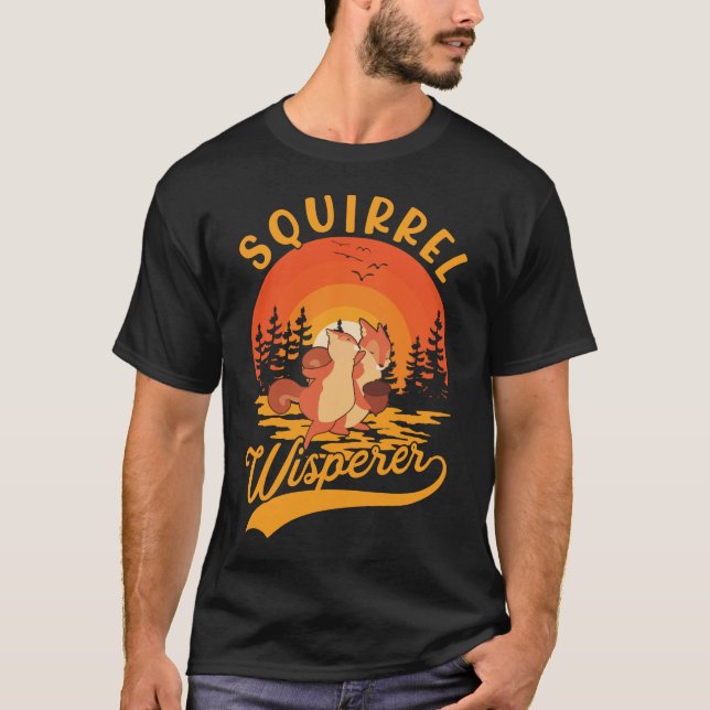 Camiseta Whisperer Engraçado Rodent Squirrel (Frente)