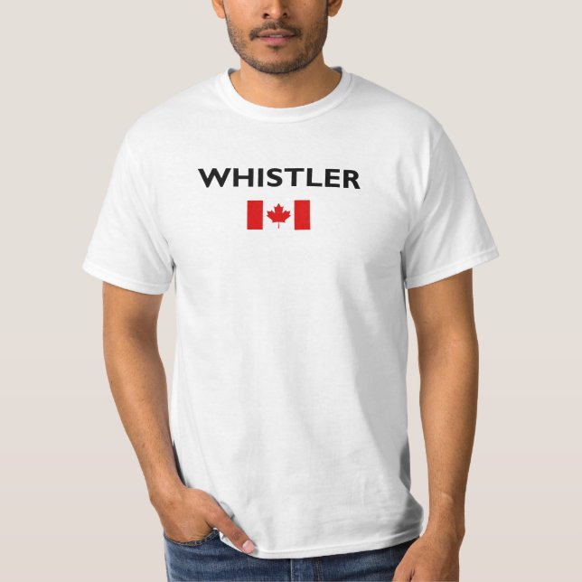 Camiseta Whistler Canada Flag Light-Color (Frente)
