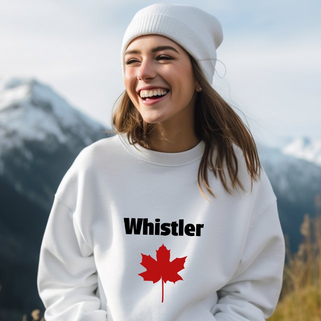 Camiseta Whistler Canada Natural Red Maple Leaf (Criador carregado)