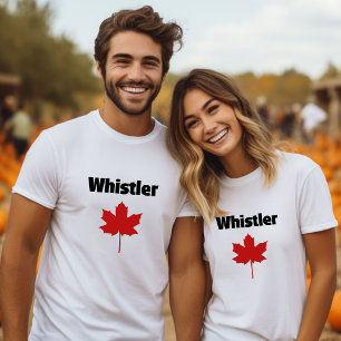 Camiseta Whistler Canada Natural Red Maple Leaf