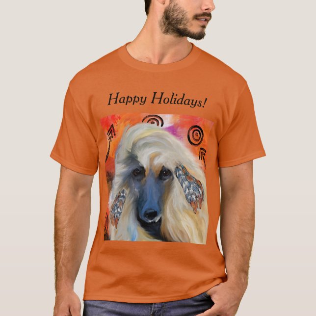 Camiseta White Afghan Hound (Frente)
