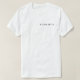 Camiseta White Black Business Adicionar seu nome de logotip (Frente do Design)