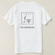 Camiseta White Black Business Adicionar seu nome de logotip (Verso do Design)