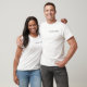 Camiseta White Black Business Adicionar seu nome de logotip (Unisex)