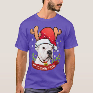 Camiseta White Boer Dog Rein Christmas Gift Boys Girls frie