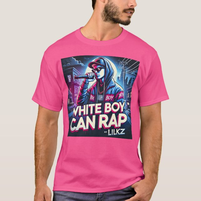 Camiseta White boy can rap KZ funny (Frente)