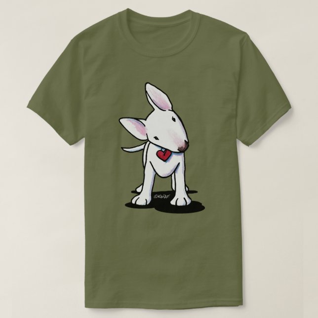 Camiseta White Bull Terrier (Frente do Design)