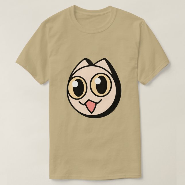Camiseta White Cartoon Cat (Frente do Design)