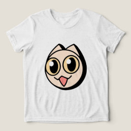 Camiseta White Cartoon Cat