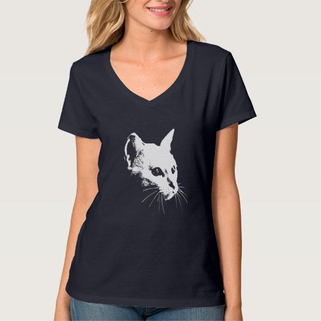Camiseta White Cat (Frente)