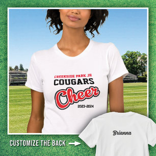 Camiseta White Creekside Park Cougars Cheer 2023-2024