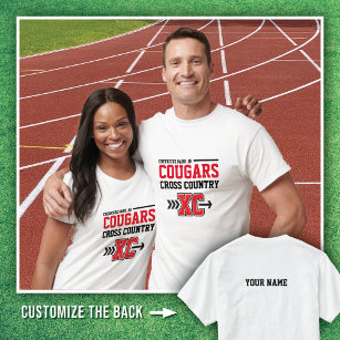 Camiseta White Creekside Park JH Cougars Cross Country