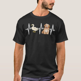 Camiseta White Duck Havanese Heartbeat Dog Lover
