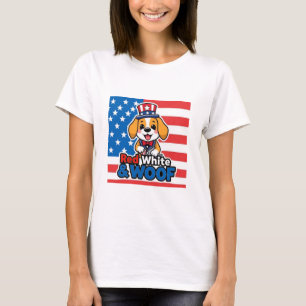 Camiseta White e Woof Red Beagle Americano
