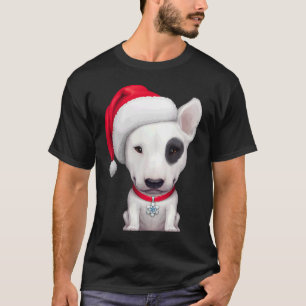 Camiseta White English Bull Terrier com um olho preto