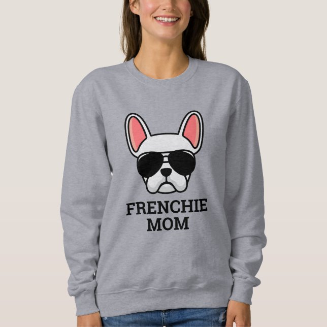 Camiseta White French Buldogue Frenchie Dog Mãe (Frente)