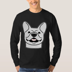 Camiseta White Frenchie White Bulldog Black & Whi