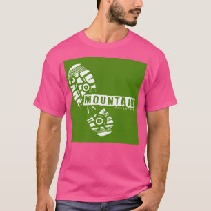 Camiseta White Green Step Mountain Adventure Ativa