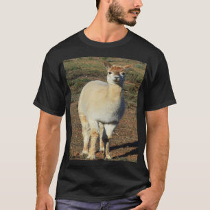 Camiseta White Happy Big Wooly Alpaca, Tshirt