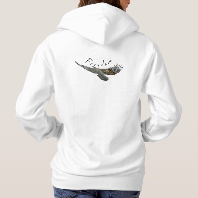 Camiseta White Hoodie da Liberdade (Verso)