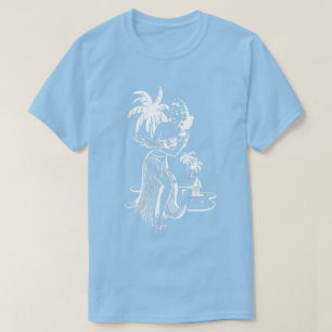 Camiseta White Hula Girl