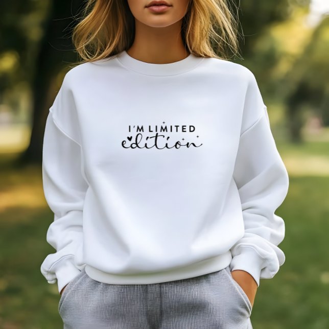Camiseta White I am Limited Edition Impressão Sweatshirt (White I'am Limited Edition Print Sweatshirt)