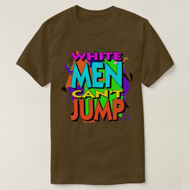 Camiseta White Men Cant Jump 90s Blast Colorway (Frente do Design)