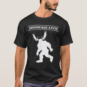 Camiseta White Moosesquatch Funny Moose Sassquatch Cryptid