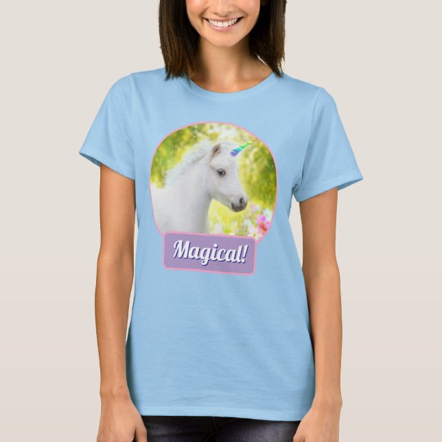 Camiseta White Pony Unicorn (Frente)