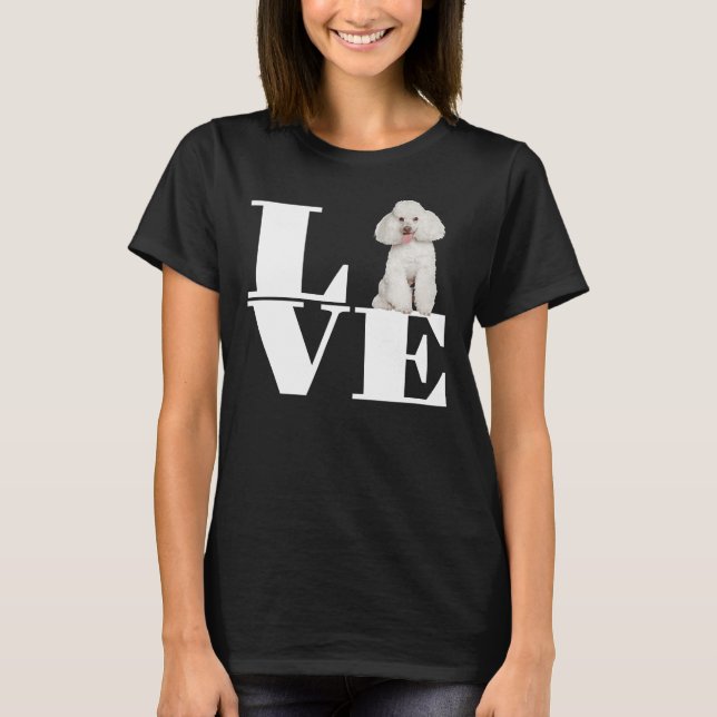 Camiseta White Poodle Premium (Frente)