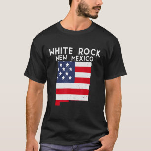 Camiseta White Rock EUA State America Viagem Novo México No
