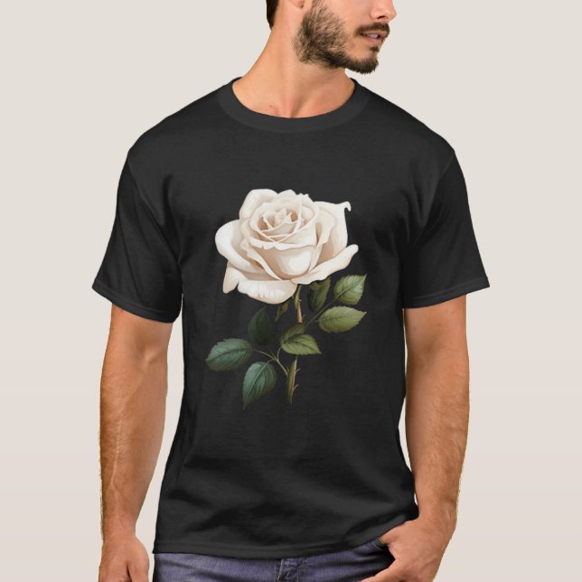 Camiseta White Rose Graphic  (Frente)