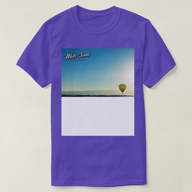 Camiseta White Sands Hot Air Balloon Convite 22 (Frente do Design)