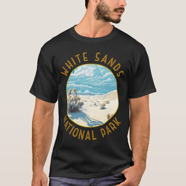 Camiseta White Sands National Park Distressed Circle _3  (Frente)