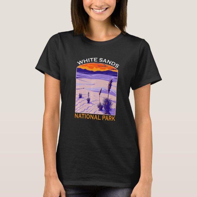 Camiseta White Sands National Park New Mexico Hiking Souven (Frente)