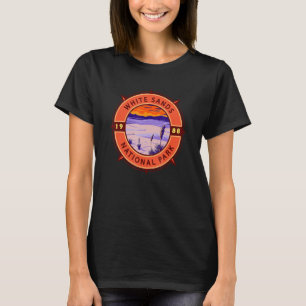 Camiseta White Sands National Park Retro Compass Emblem