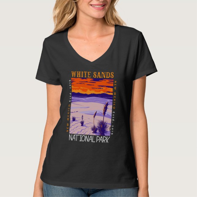 Camiseta White Sands National Park Vintage aflita (Frente)
