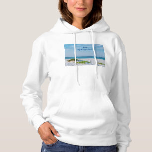 Camiseta White Sandy Beach Florida Coastline Hoodie