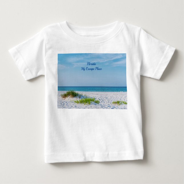 Camiseta White Sandy Beach, na costa da Flórida Toddler (Frente)