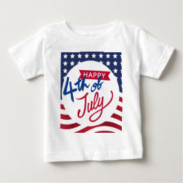 Camiseta White-Shirt Feliz Personalizado Em 4 De Julho