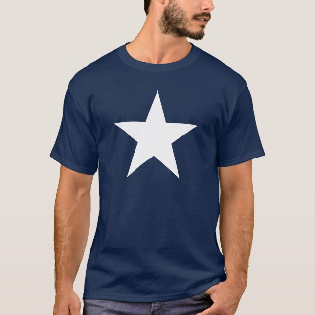 Camiseta White Star / América / EUA - Patriótico Camisa-T d (Frente)