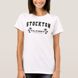 Camiseta White Stockton feminino, Califórnia