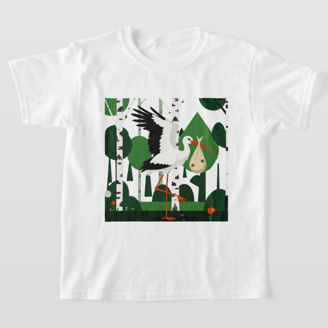 Camiseta White stork (Postura )