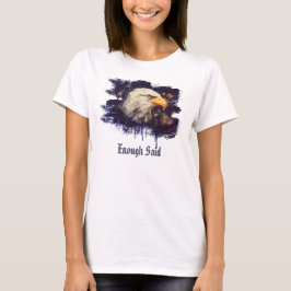 Camiseta *~* White USA Patriótica Americana Moderna Cabeça